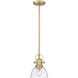 Hines 1 Light 7 inch Brushed Champagne Bronze Mini Pendant Ceiling Light